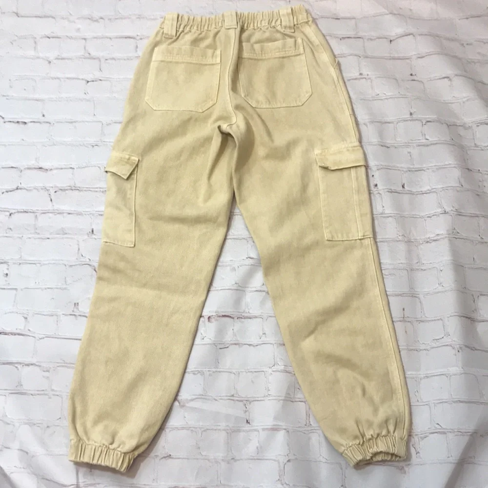 💙PacSun Yellow Tan Cargo Joggers - Picture 5 of 8